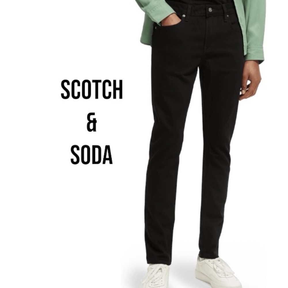 SCOTCH & SODA Skim Faded Black | Rare Designer Skinny Fit | 33/34